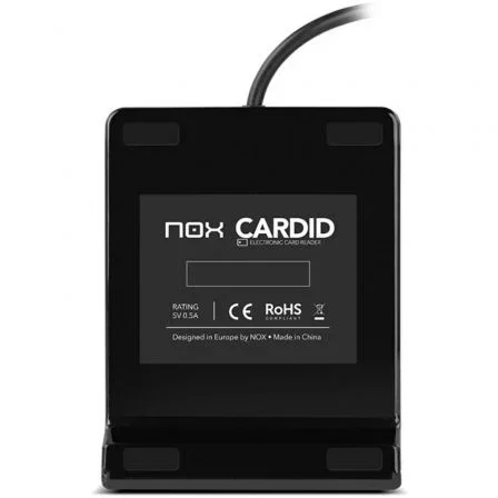 Nox Lite Card ID Lector de DNIe y Tarjetas Inteligentes USB 2.0 Negro Nox Lite Card ID Lector de DNIe y Tarjetas Inteligentes USB 2.0 Negro